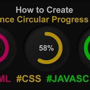 Advanced Circular Progress Bar With HTML CSS JavaScript Web Development Tutorial