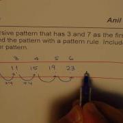 Write A Recursive Pattern If First Two Terms Are Given