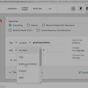 OneSearch Searching By Field In The Advanced Search