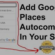How To Add Google Places Autocomplete Text Box In Website Using JQuery And JS Google Autocomplete