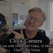 Clock Camera WiFi Nanny Cam With 1080P HD Video AI Motion Detection Clear Night Vision