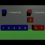 Insertion Sort Visual Example In Unity3D