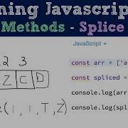 Splice Array Methods Javascript Tutorial