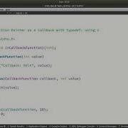 16 Function Pointer As A Callback With Typedef Using C