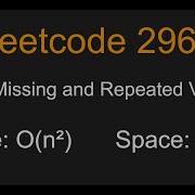 Find Missing And Repeated Values Leetcode 2965 Python