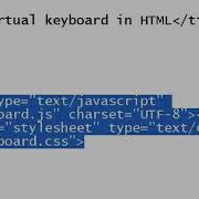 Creating A Virtual Keyboard With HTML