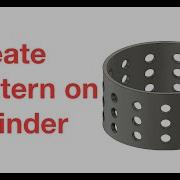 Create Pattern On Cylinder In Fusion 360 Quick Tutorial