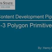 1 3 Polygon Primitives
