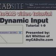 AutoCAD Tutorial Lesson 1 9 Dynamic Input Complete Beginners Course