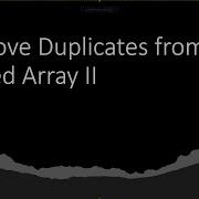 Remove Duplicates From Sorted Array II LeetCode 80 Java