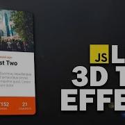 Create Tilt Effect With 1 JavaScript Line Tilt Js Tutorial