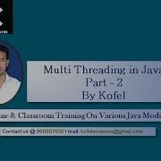 Multi Threading In Java Part 2 By Kofel