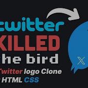 Twitter Logo X Using HTML CSS