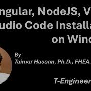 Visual Studio Code Angular NodeJS Installation For Windows