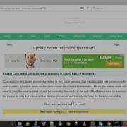 Explain Concurrent Batch On Line Processing In Spring Batch Framework Javapedia Net