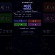 Python Quiz 100 Can You Predict The Output Shorts Python