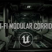 Sci Fi Modular Corridor 3D Environment Art Unreal Engine