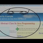Abstract Class In Java Programming Example Tutorial Code In Eclipse