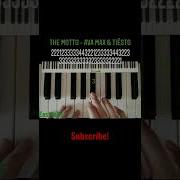 The Motto Ava Max Tiësto Easy Piano Tutorial Shorts