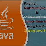 JAVA FAQ 86 Finding Max And Min Values In An Array In Java