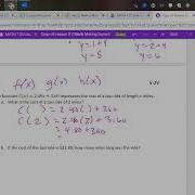 Function Notation Word Problem