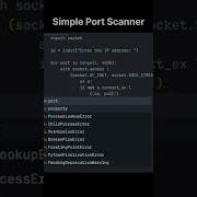 Simple Port Scanner In Python Using The Socket Library Javascript Python Programming Java Short