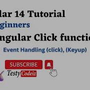 Angular 14 Tutorial For Beginners Click Function In Angular Event Handling In Angular Testycodeiz