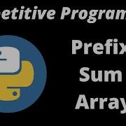What Is Prefix Sum Array Competitive Programming Python Tutorial Coding Basics