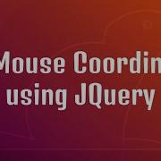Get Mouse Coordinates Using JQuery