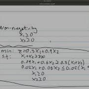 Linear Programming Diet Example LibreOffice Calc
