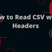How To Read CSV With Headers In PHP