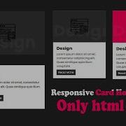 Responsive Card Hover Effects Html Css