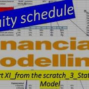 Financial Analysis 49 Financial Modeling Equity Schedule
