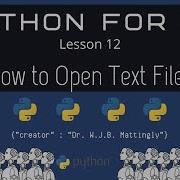 How To Open Text Files Python For DH 12