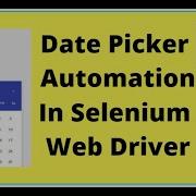 Selenium Tutorials Date Picker Calendar Automation