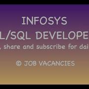 INFOSYS PL SQL Developer