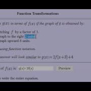 Transform Function Using Only Function Notation