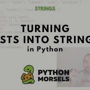 Преобразуйте список в строку в Python с помощью метода Join для работы со строками
