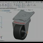Caster Wheel Modeled In Solidworks 2018