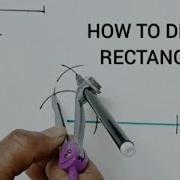 How To Construct Rectangle By Using Compass Ruler Draw Rectangle Using Compass