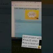 Quiz App With VueJS Using API Css Coding Development Development