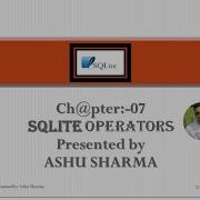 SQLite Operators