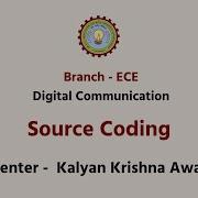 Digital Communication Source Coding 3