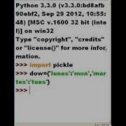 Python Pickle A Dictionary