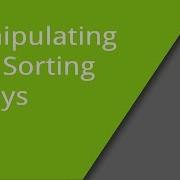 Manipulating And Sorting Arrays In JavaScript