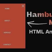 How To Create A Responsive Hamburger Menu Using HTML CSS Only Navbar Menu Without JavaScript