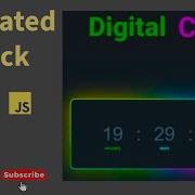 Digital Animated Clock Source Code In Description Digital Clock In HTML CSS JS