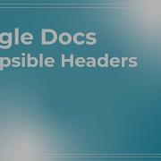 Google Docs Collapsible Headers Quick Tip 86