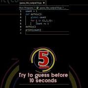 Guess The Output Of The Python Program 19 Shorts