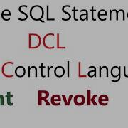 K12 Data Control Lnaguage DCL Sql Statements Grant Revoke Oracle Sql